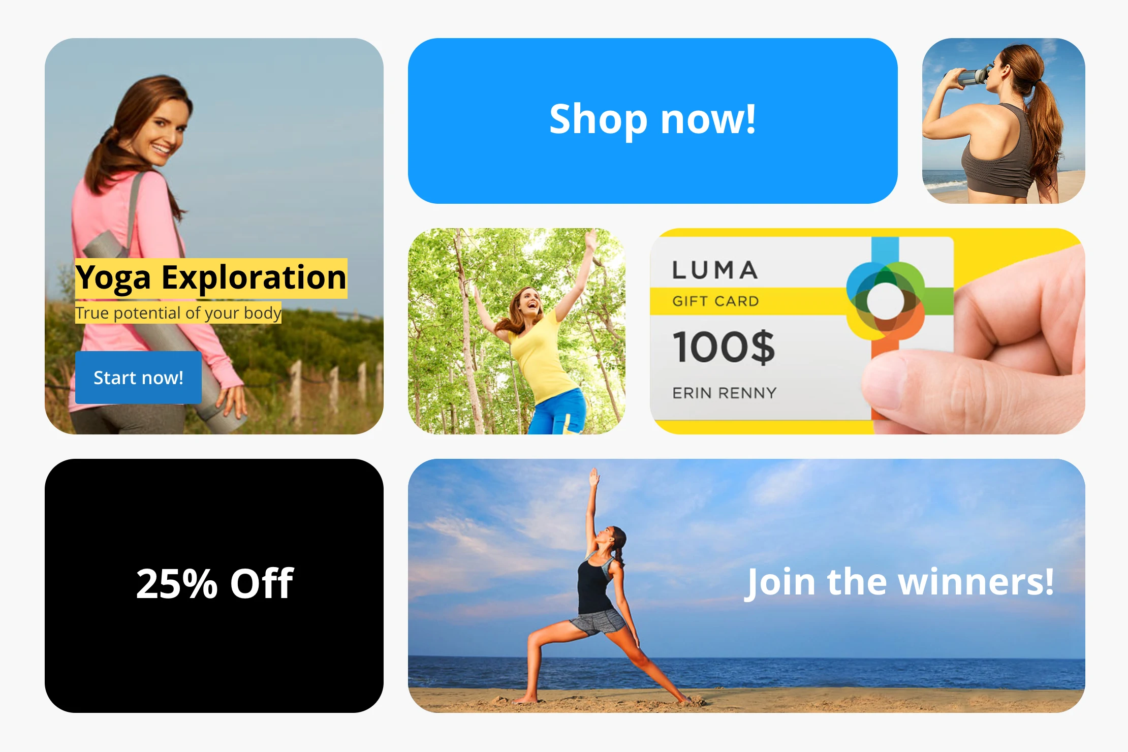 Bento Grid #1 (Magento sample data is required) screenshot