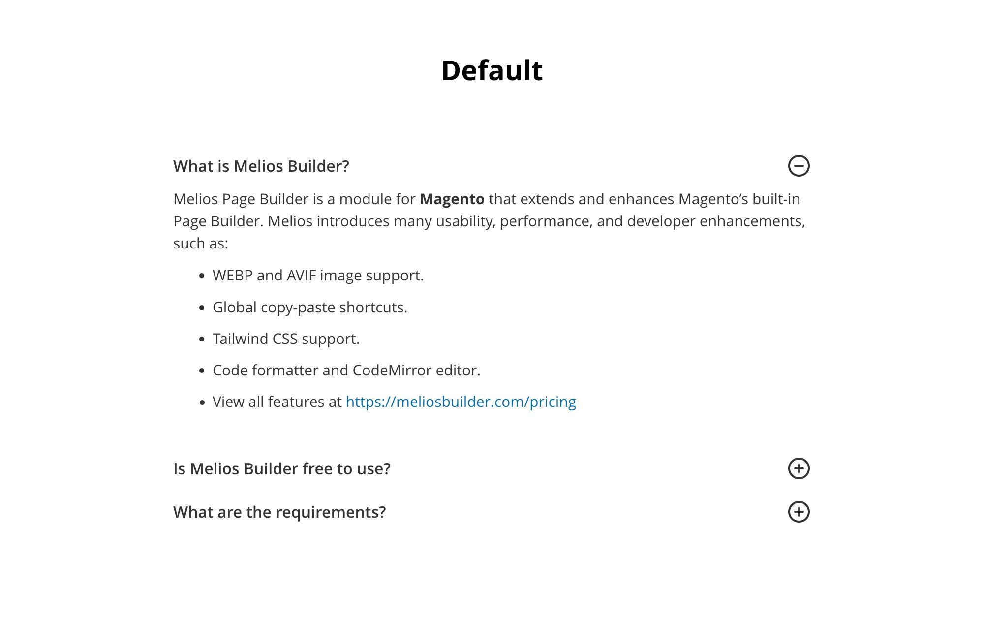 Default screenshot