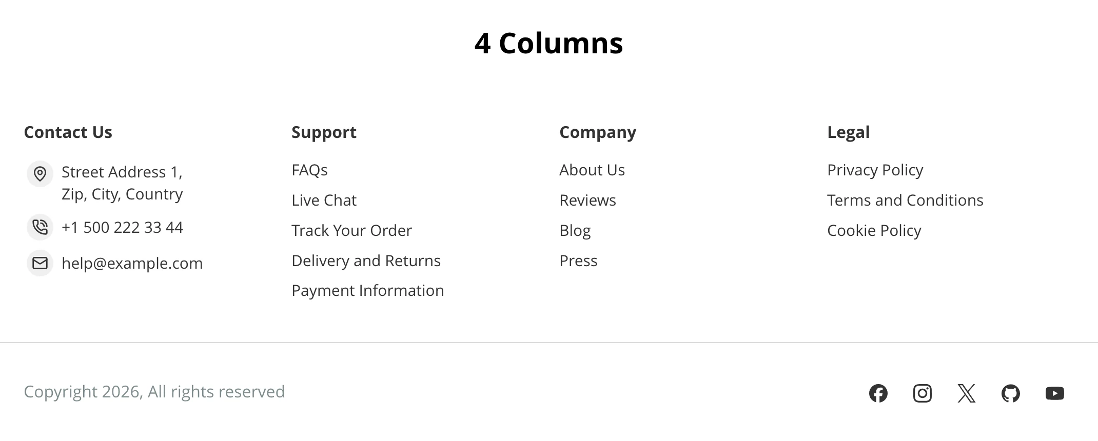 4 Columns screenshot