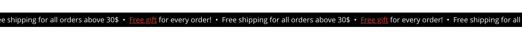 Dark ribbon text marquee screenshot