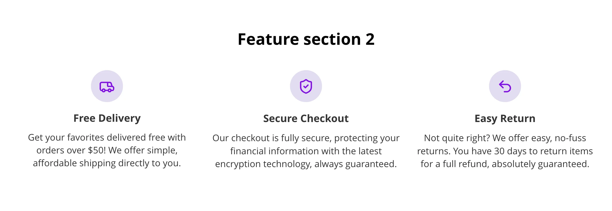 Feature Section #2 screenshot